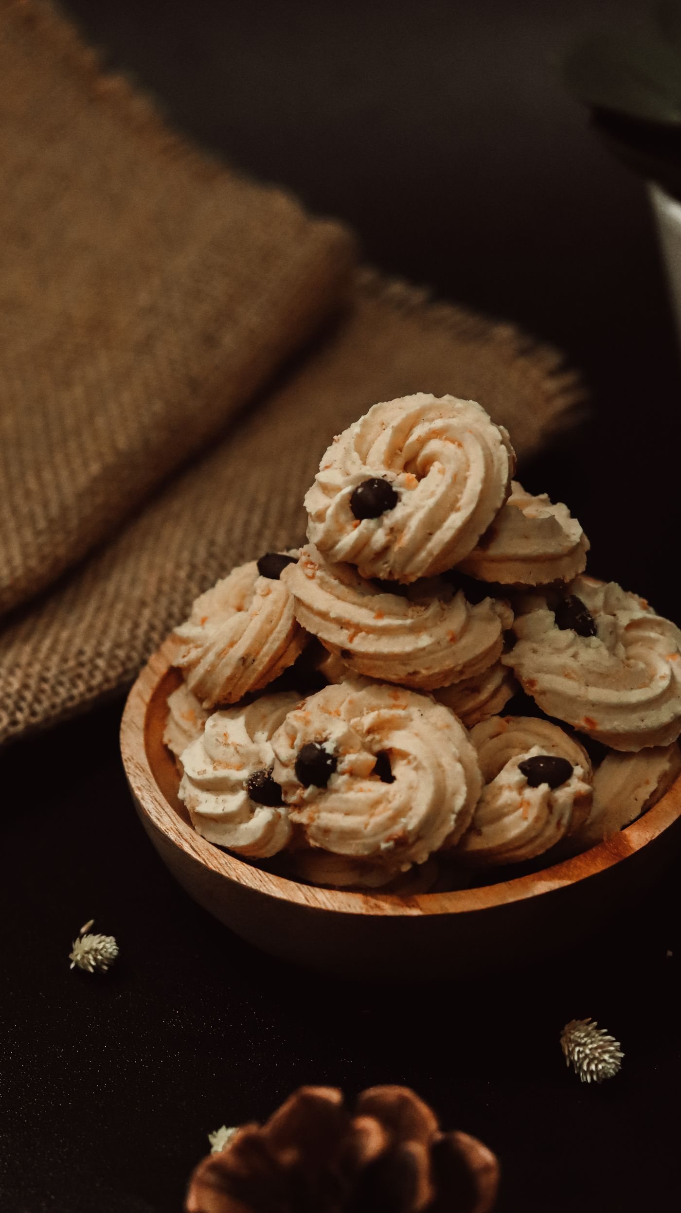 Shortbread biscuits arranged on a serving plate